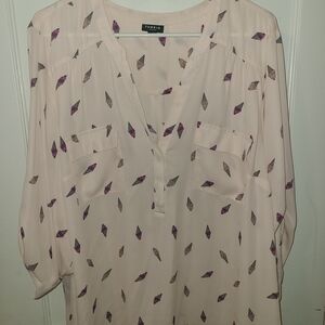 TORRID Womens Pink Blouse With Icecream Cone Print